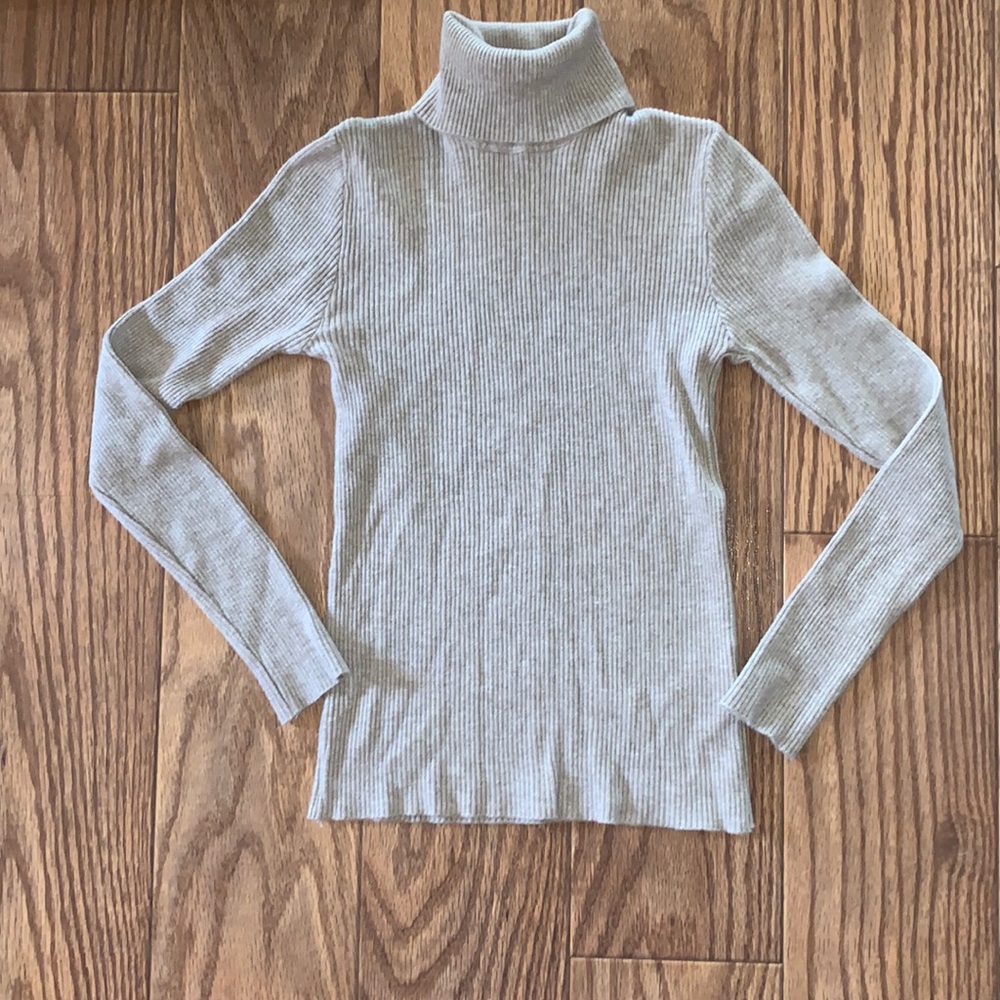 Ribbed Turtleneck Sweater